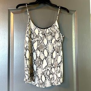 Bar iii Snake Skin Print Camisole Tank Top size Small
